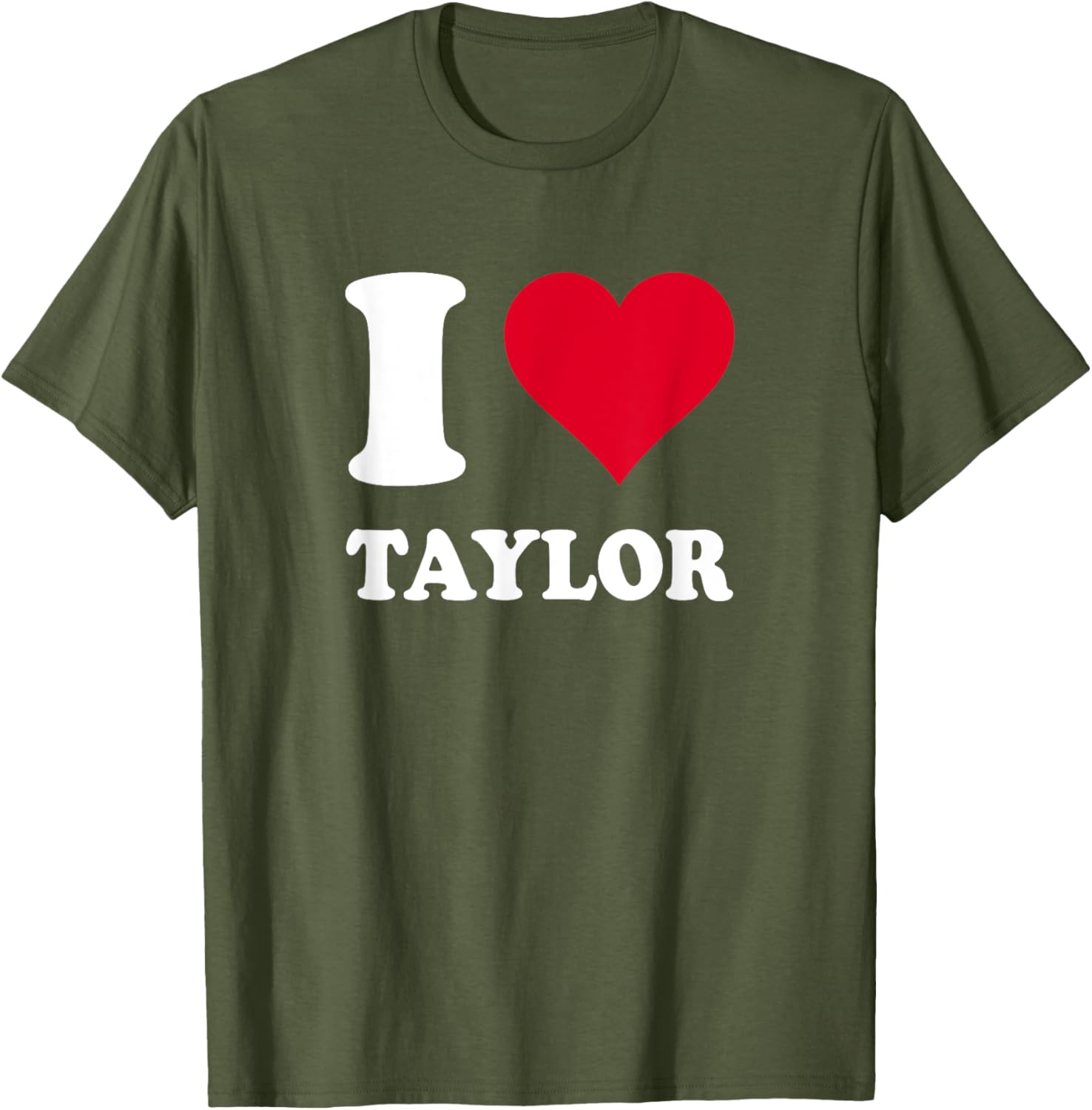 Red Heart I Love Taylor T-Shirt for Fans - Stylish and Comfortable Apparel - 7