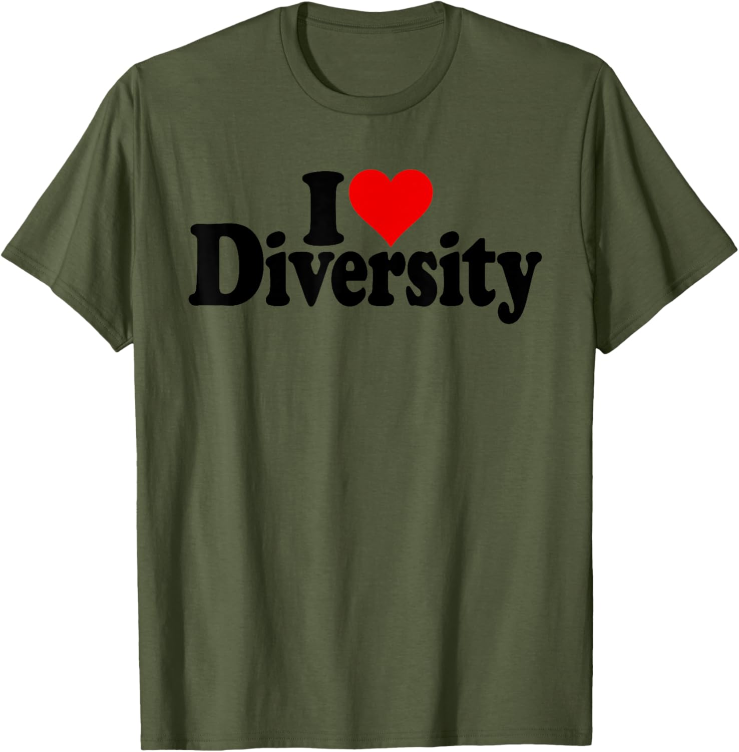 I Love Heart Diversity Strength in Diversity T-Shirt for All Occasions - 16