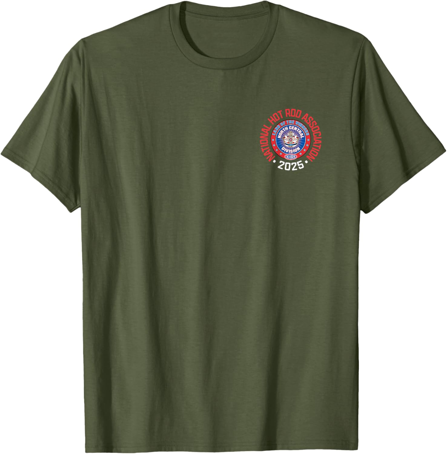 NHRA North Central Division Circle Logo T-Shirt for Racing Fans - 15