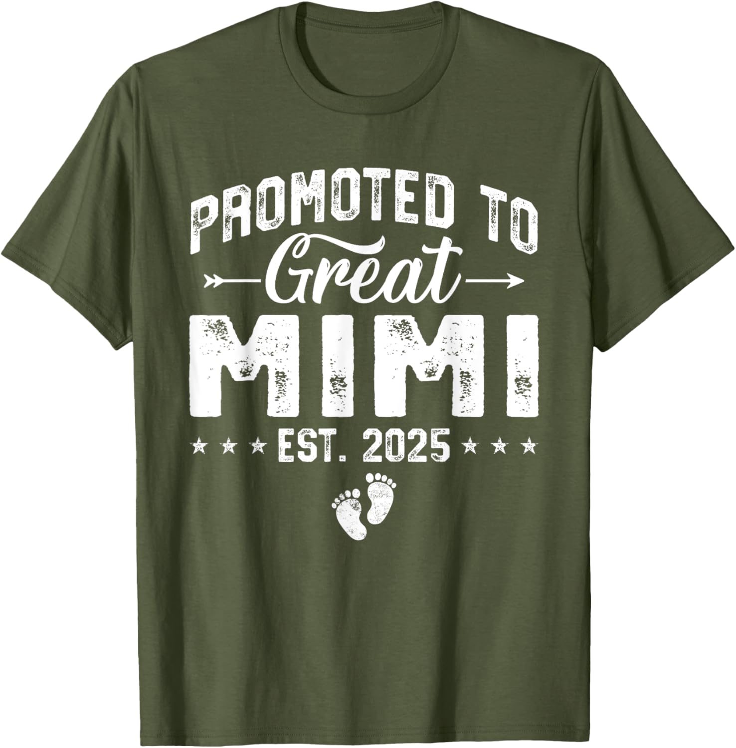 Promoted to Great Mimi 2025 New Grandma T-Shirt for Proud Grandparents - 16