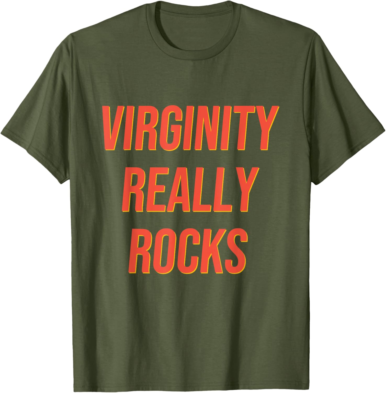 Funny Virginity Rocks T-Shirt for Men and Women - Humorous Graphic Tee - 11