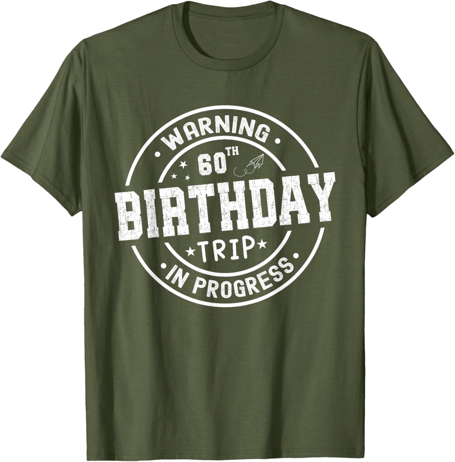 Funny 60th Birthday Trip In Progress T-Shirt for Celebrating Seniors - 5