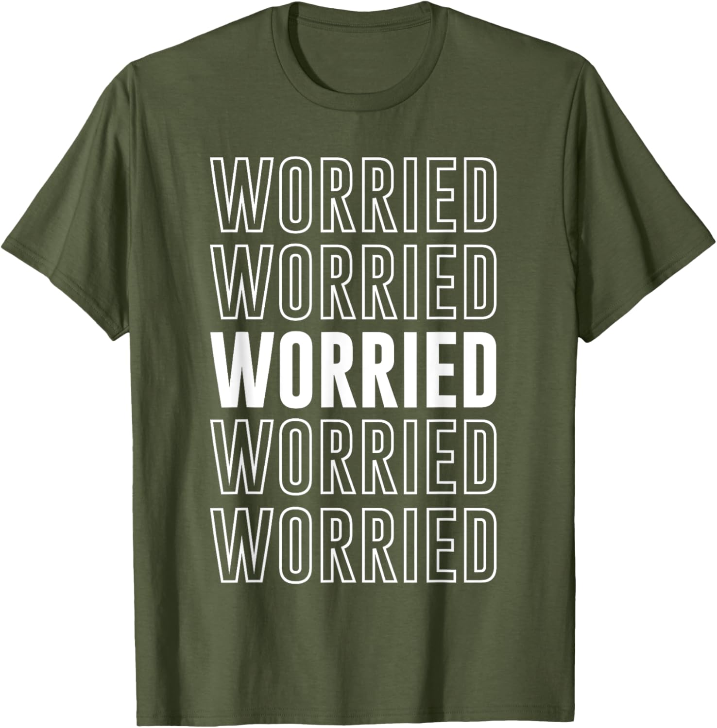 Worried T-Shirt Funny Graphic Tee for Casual Comfort and Style - 12