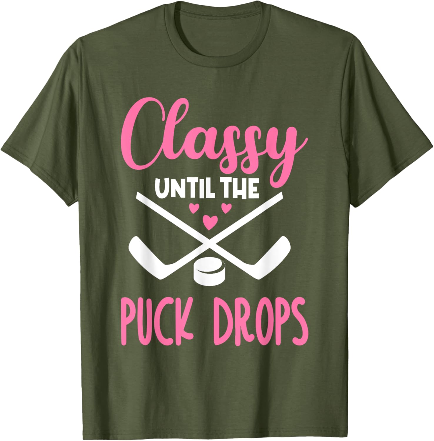 Hockey Classy Until The Puck Drops Funny Love T-Shirt for Fans - 8