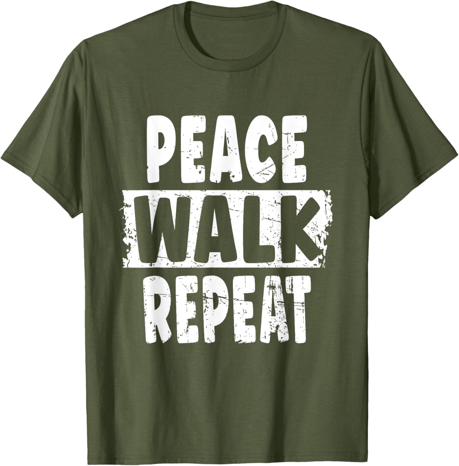 Peace Walk Repeat T-Shirt for Outdoor Enthusiasts and Silent Walk Lovers - 5