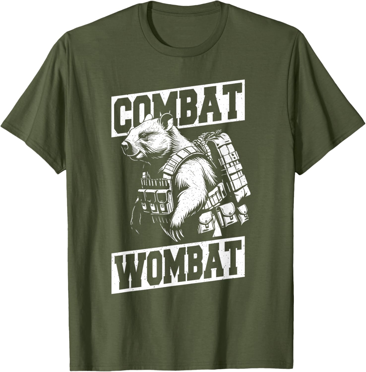 Combat Wombat T-Shirt for Animal Lovers - Fun Australian Marsupial Tee - 5