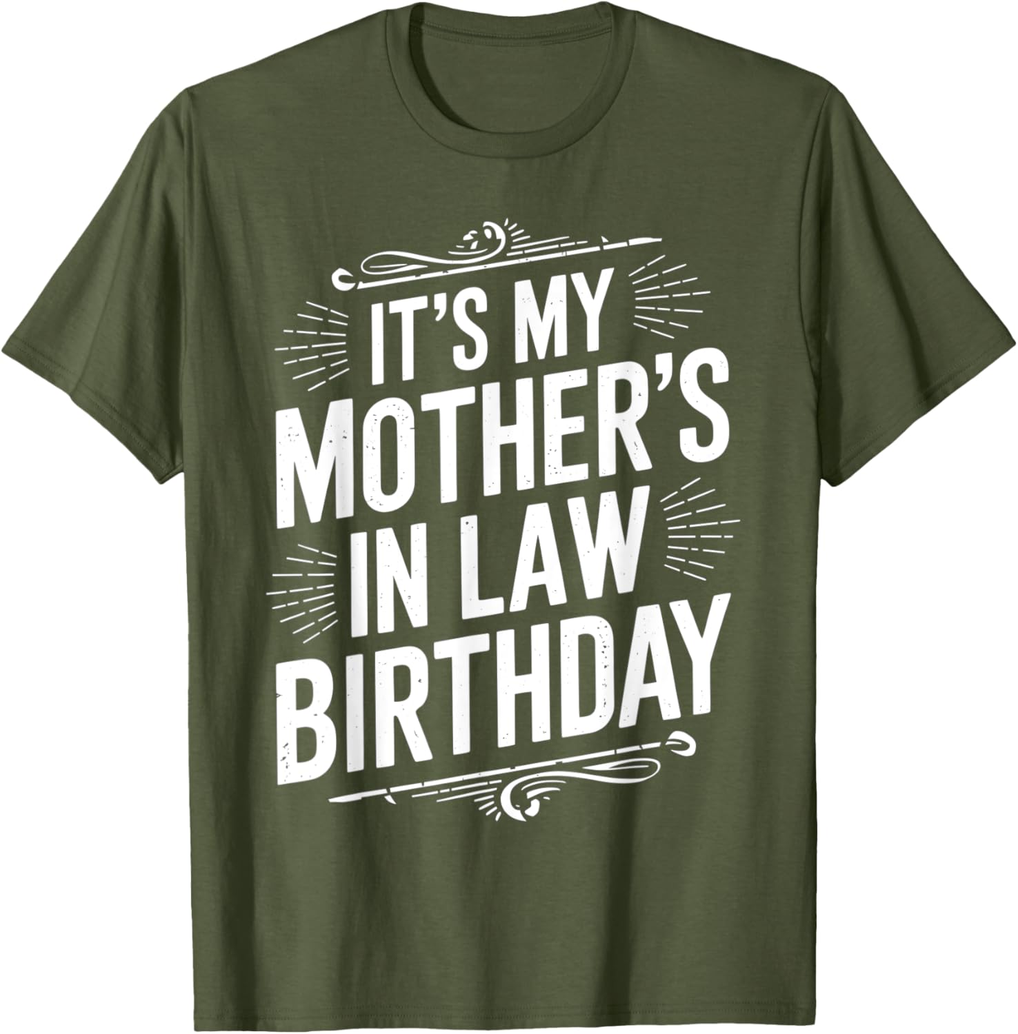 Vintage Distressed It's My Mother-in-Law's Birthday T-Shirt for Men and Kids - 28