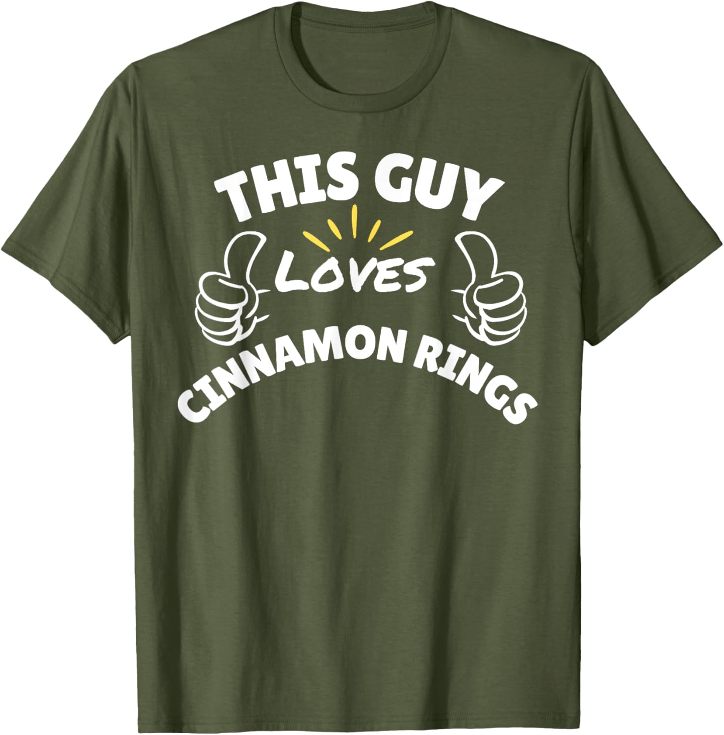 Funny Cinnamon Rings Graphic T-Shirt for Food Lovers and Snacks Fans - 1