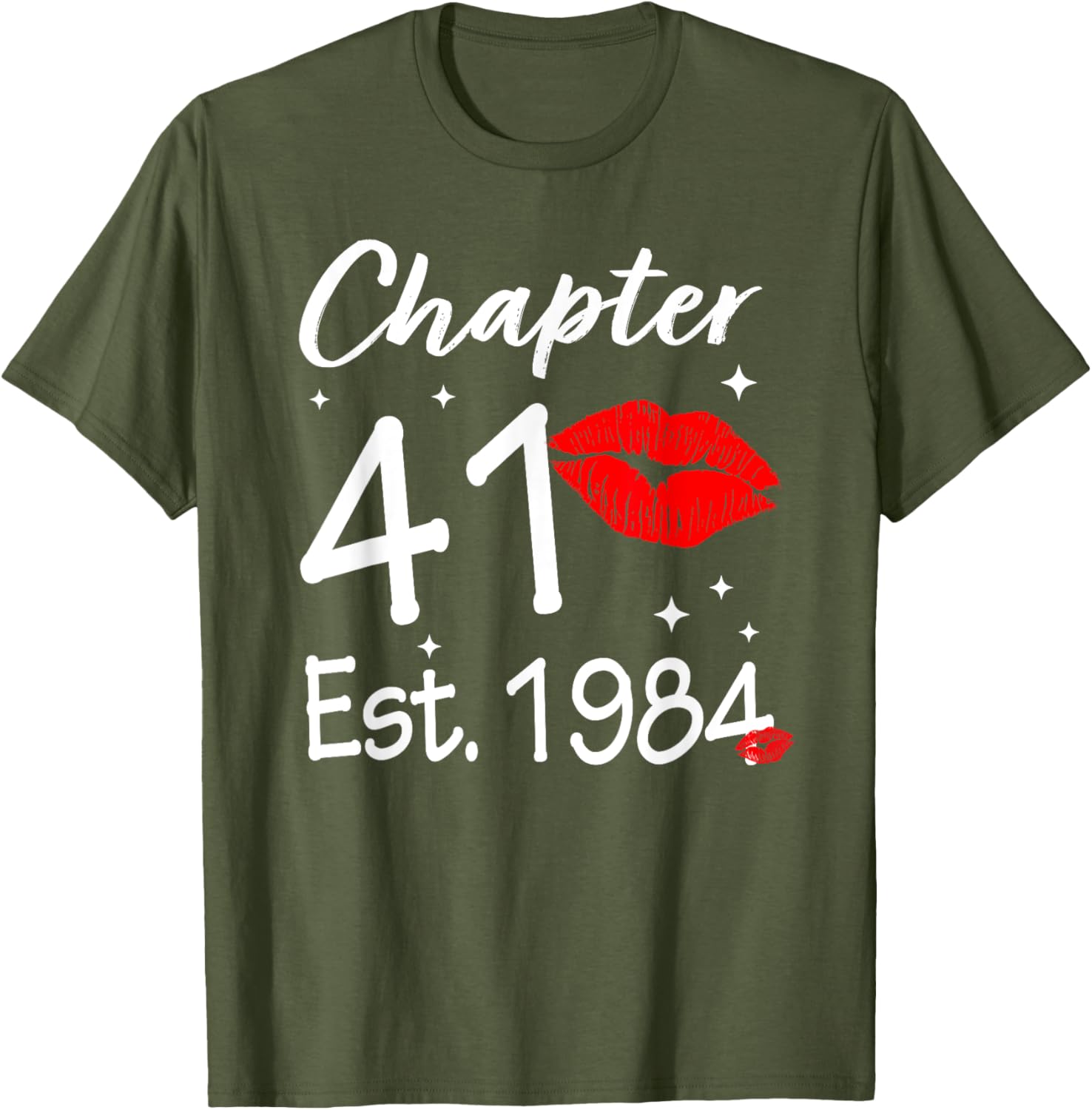 Happy 41st Birthday Women T-Shirt Chapter 41 EST 1984 Gift Idea - 1