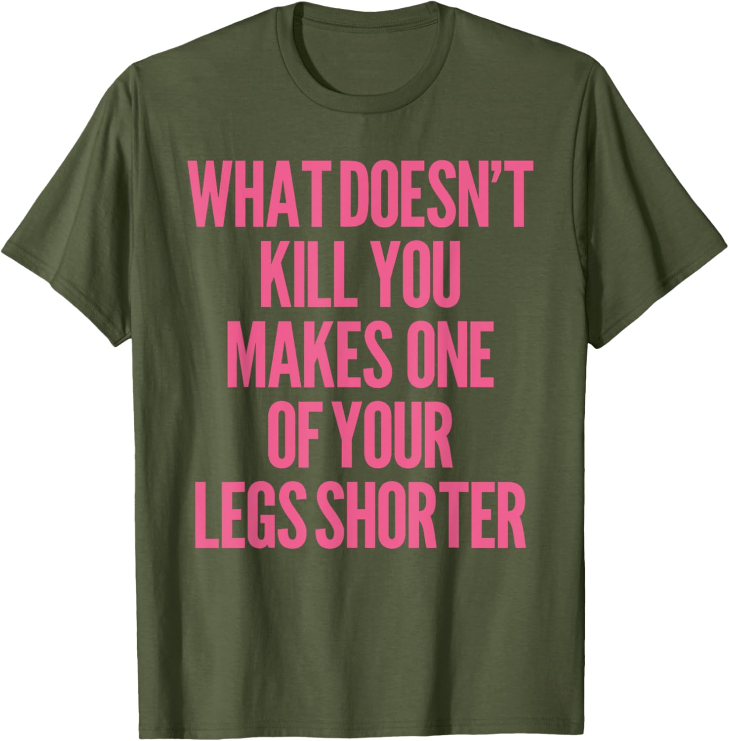 Funny Prosthetic Leg Amputee Humor T-Shirt - What Doesn't Kill You! - 9