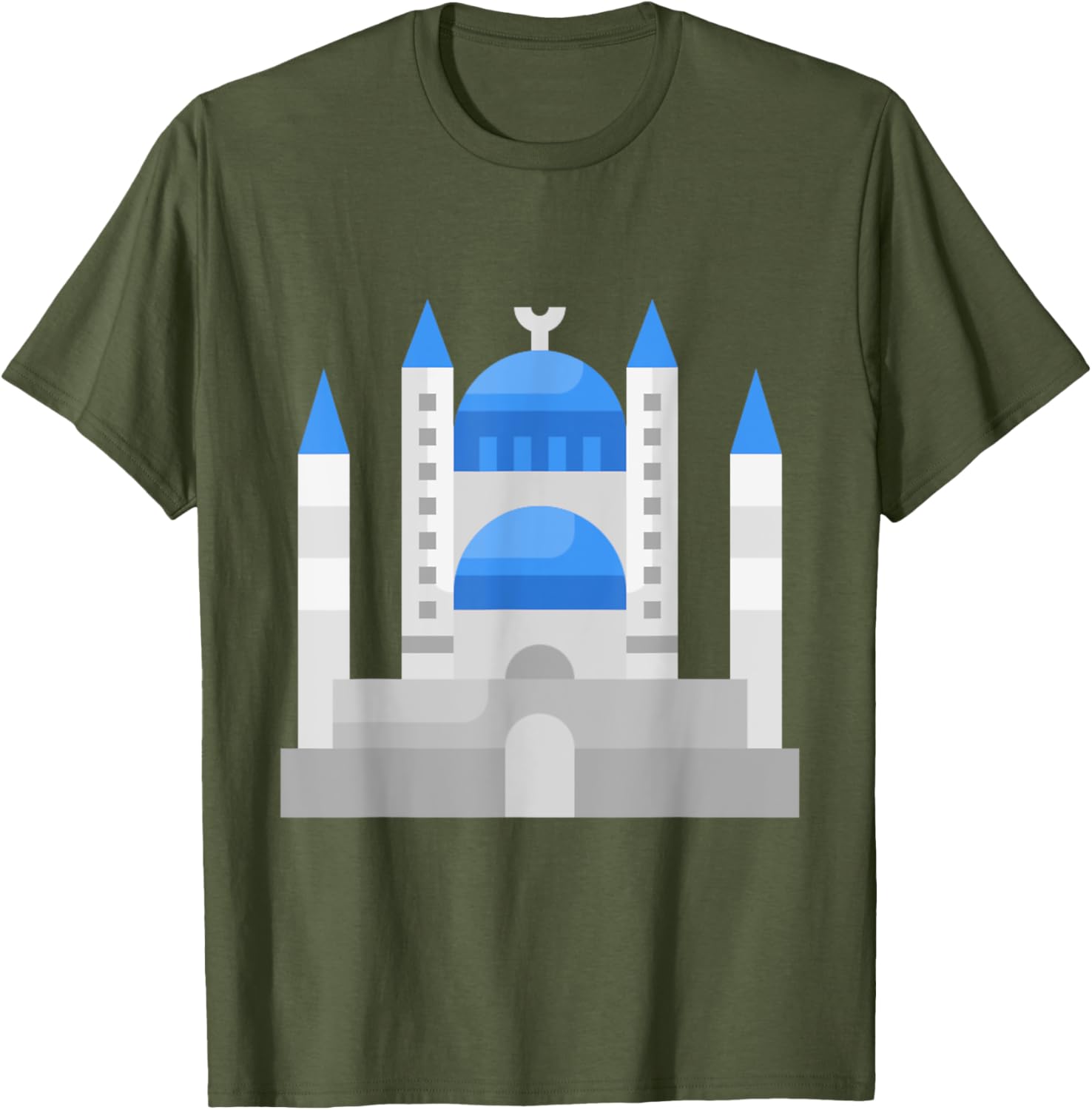Istanbul Sultan Ahmet Blue Mosque Muslim T-Shirt for Men and Women - 20