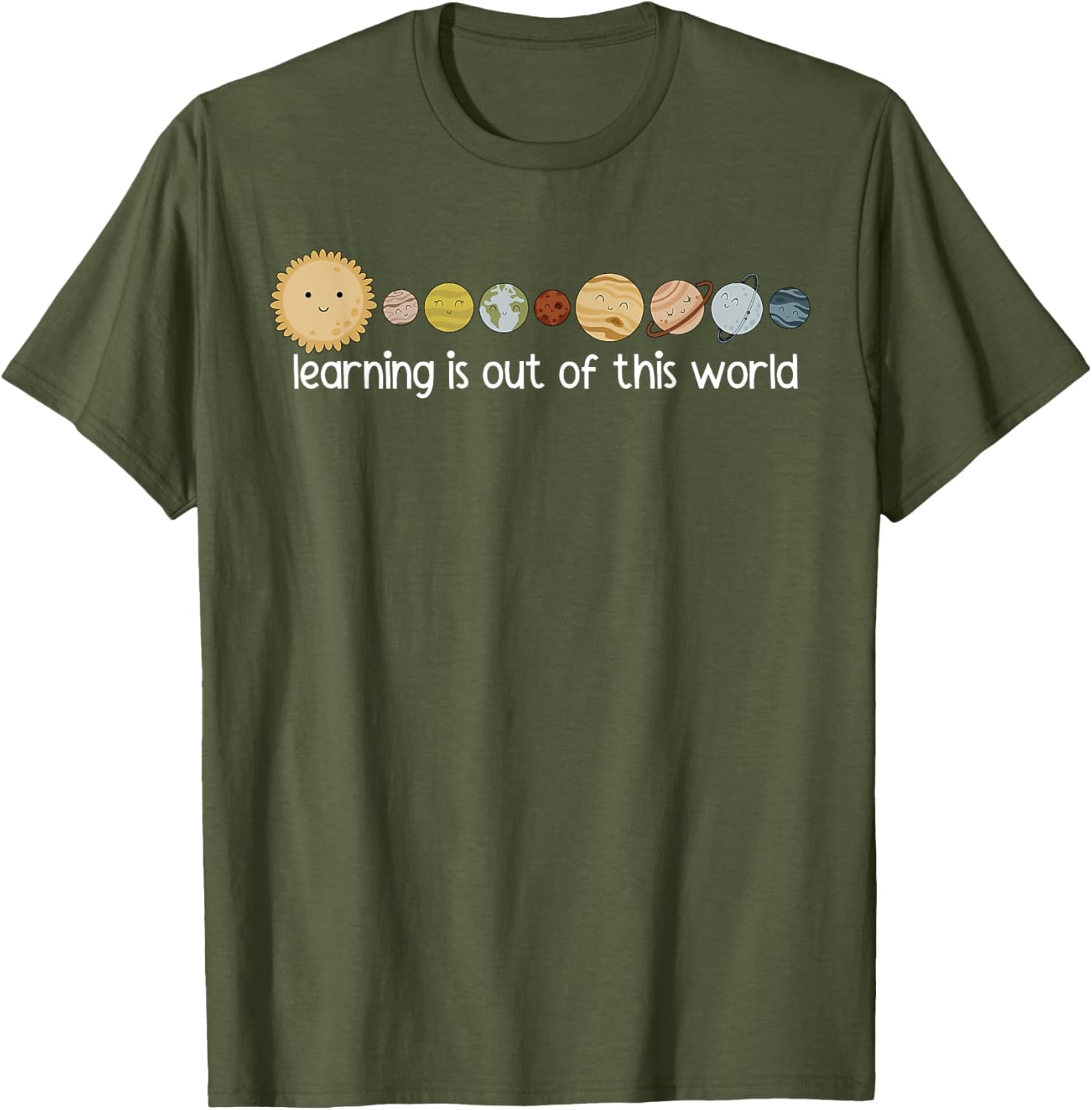 Learning Is Out Of This World Outer Space Science Teacher T-Shirt - 15