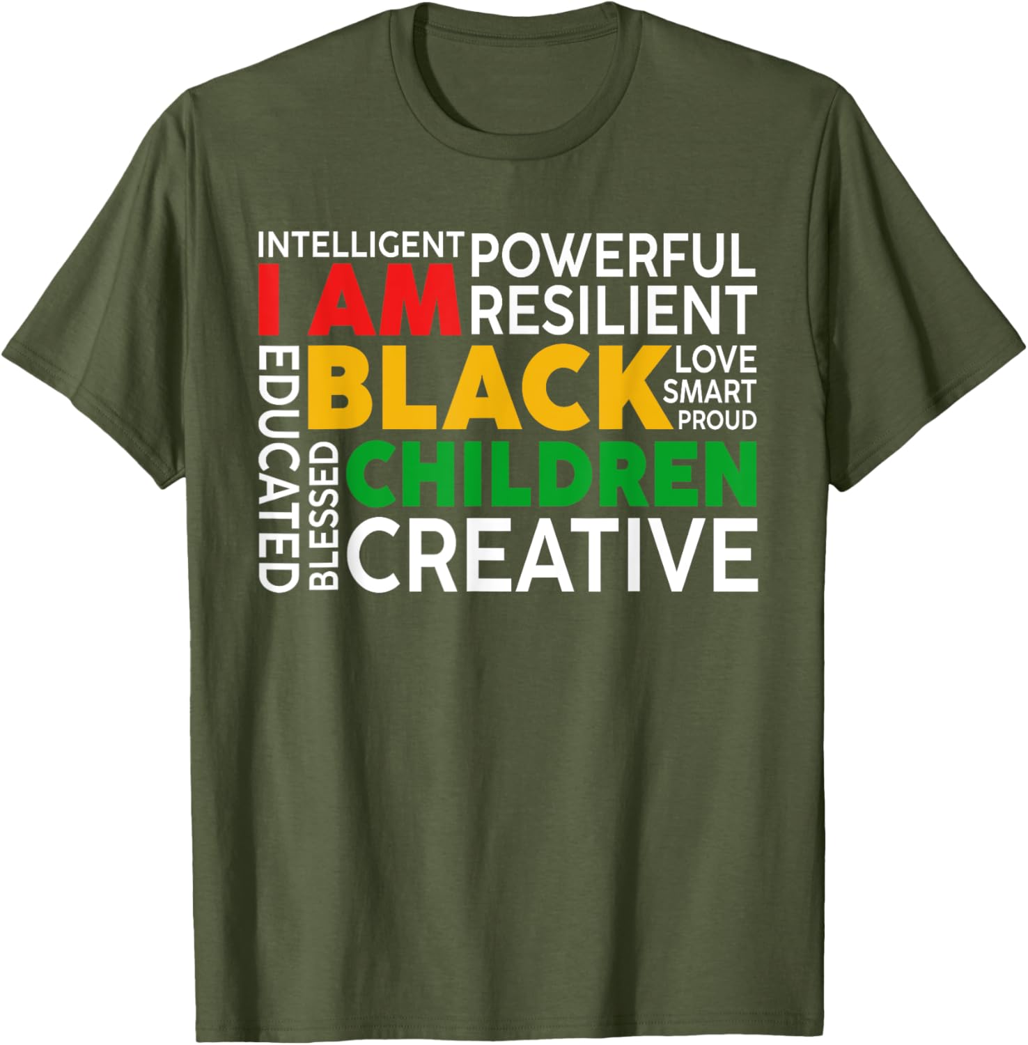 I Am Black Kids T-Shirt for Boys and Girls - Celebrate Black History Month - 26