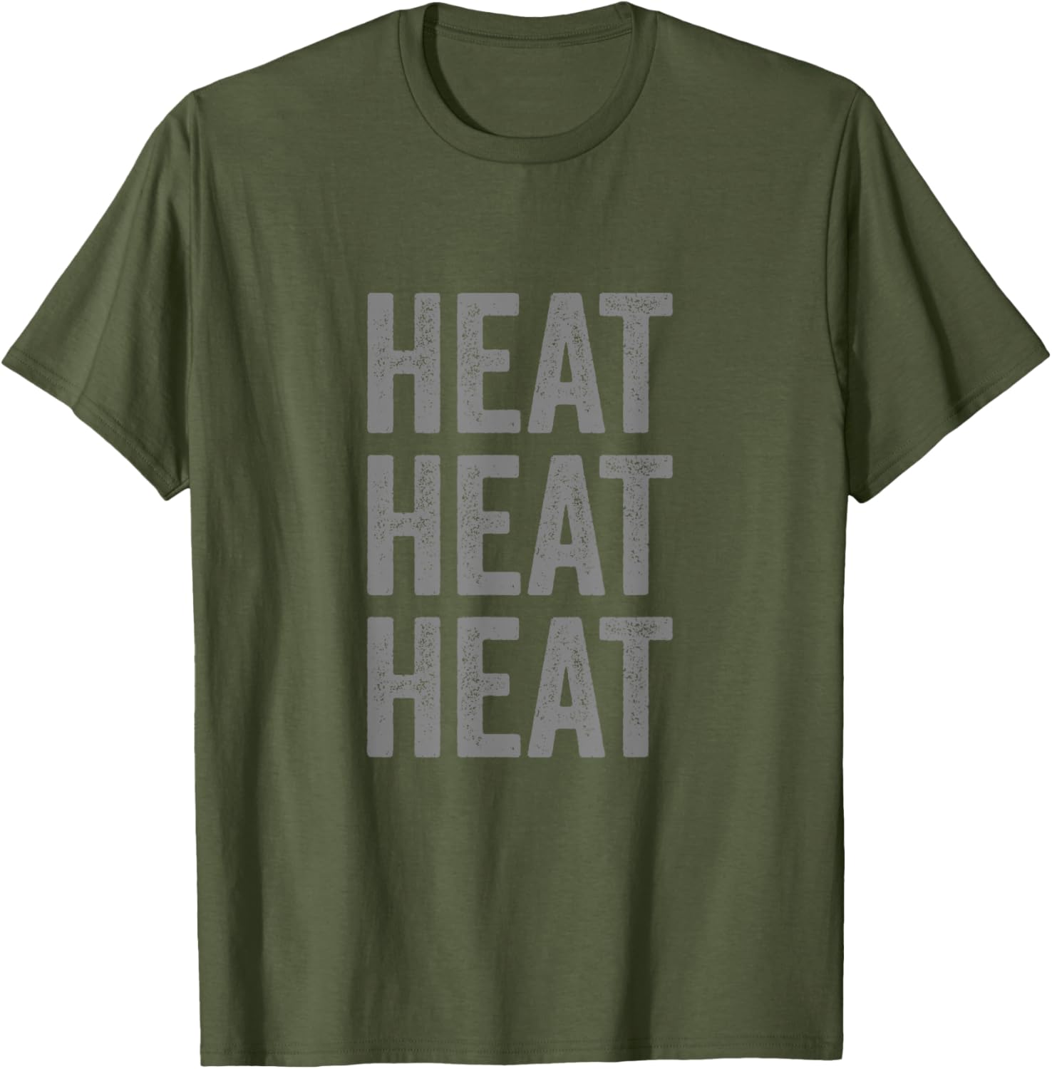 Stylish HEAT Distressed Design T-Shirt for Casual Cool Vibes - 1