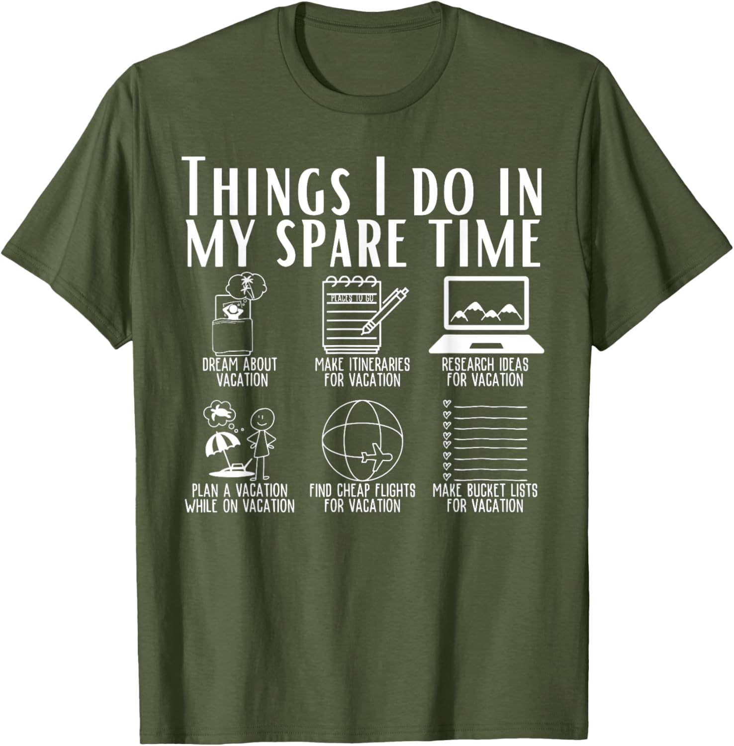 Funny Travel Adventure T-Shirt for Spare Time Explorers and Adventurers - 10