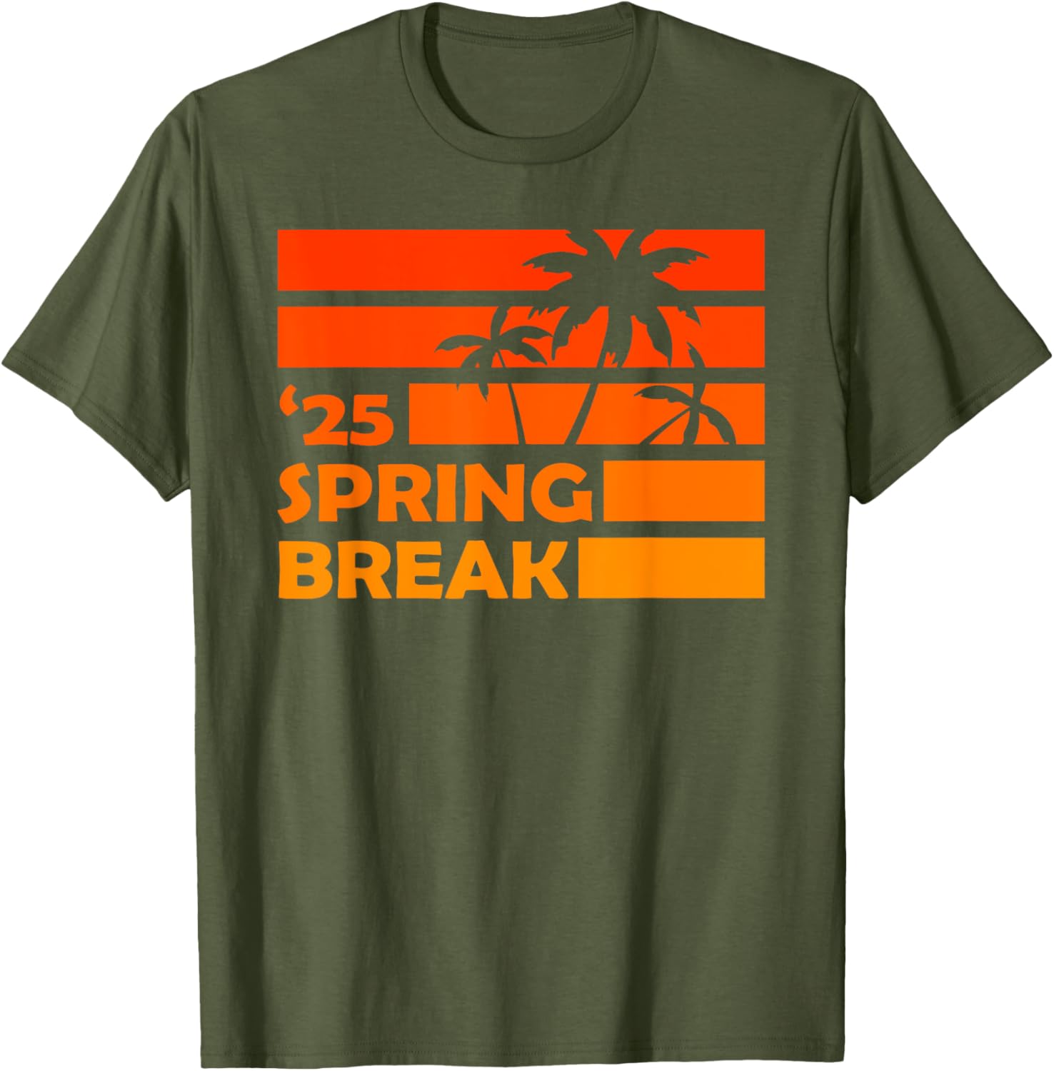 Vintage Spring Break 2025 Family Vacation Beach Graphic T-Shirt - 4
