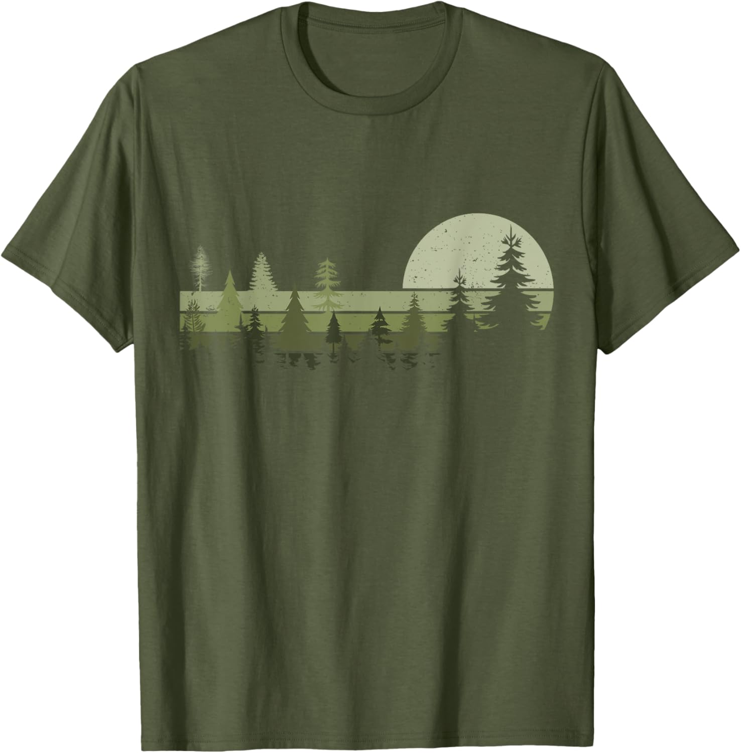 Retro Wildlife Trees Hiking T-Shirt for Nature Lovers and Outdoor Enthusiasts - 3