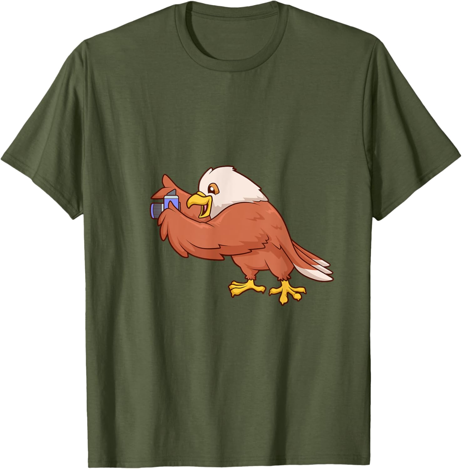 Eagle with Camera T-Shirt Perfect for Bird Lovers and Nature Enthusiasts - 16