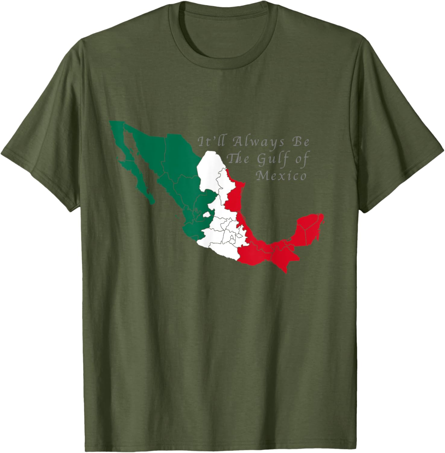 Gulf of Mexico Mexican Flag T-Shirt Perfect for Beach Lovers and Travelers - 3