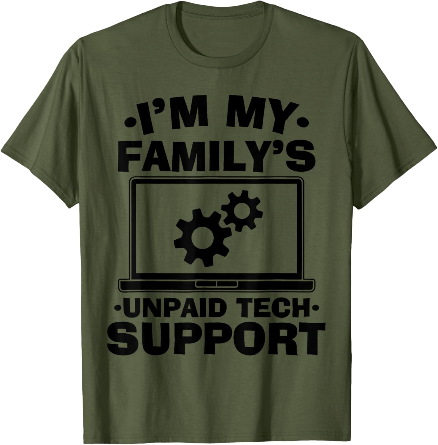 Funny Computer Engineer Unpaid Tech Support T-Shirt for Family Fun - 3