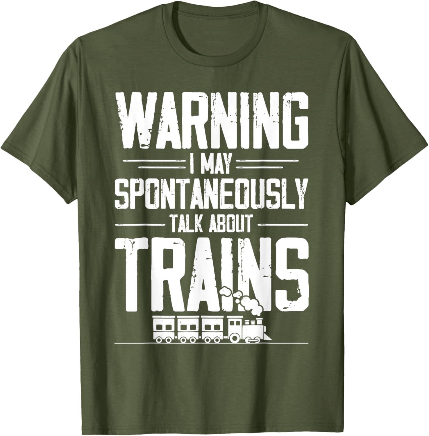 Warning May Spontaneously Talk About Trains T-Shirt for Train Lovers - 10