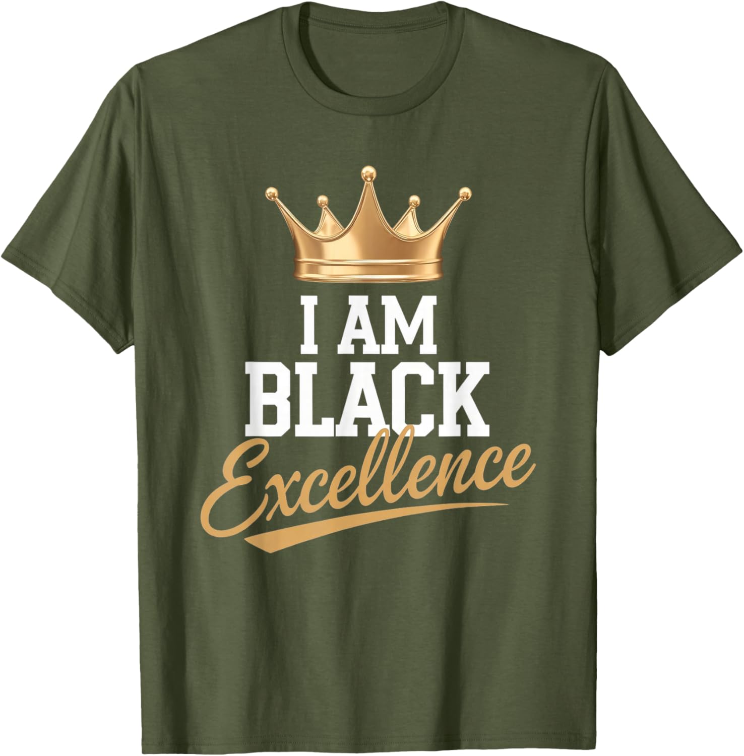 I AM BLACK EXCELLENCE Motivational Afro History T-Shirt for All Ages - 6