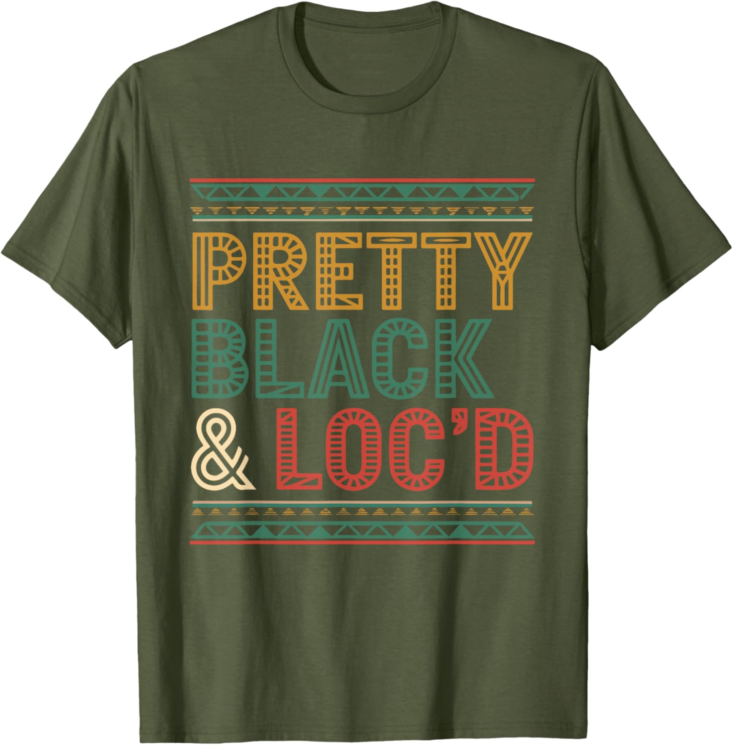 Pretty Black Loc'd Afro Dreadlocks T-Shirt for Melanin Queens - 16