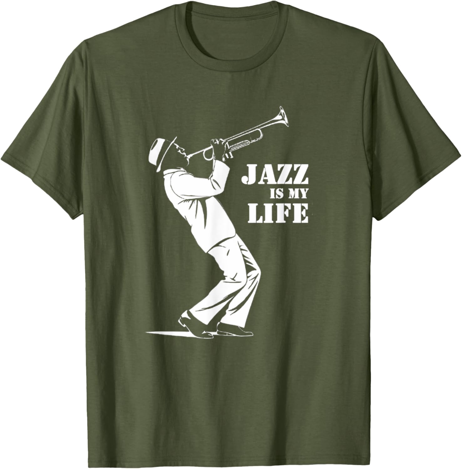 Jazz is My Life Trumpet T-Shirt for Jazz Musicians and Music Fans - 4