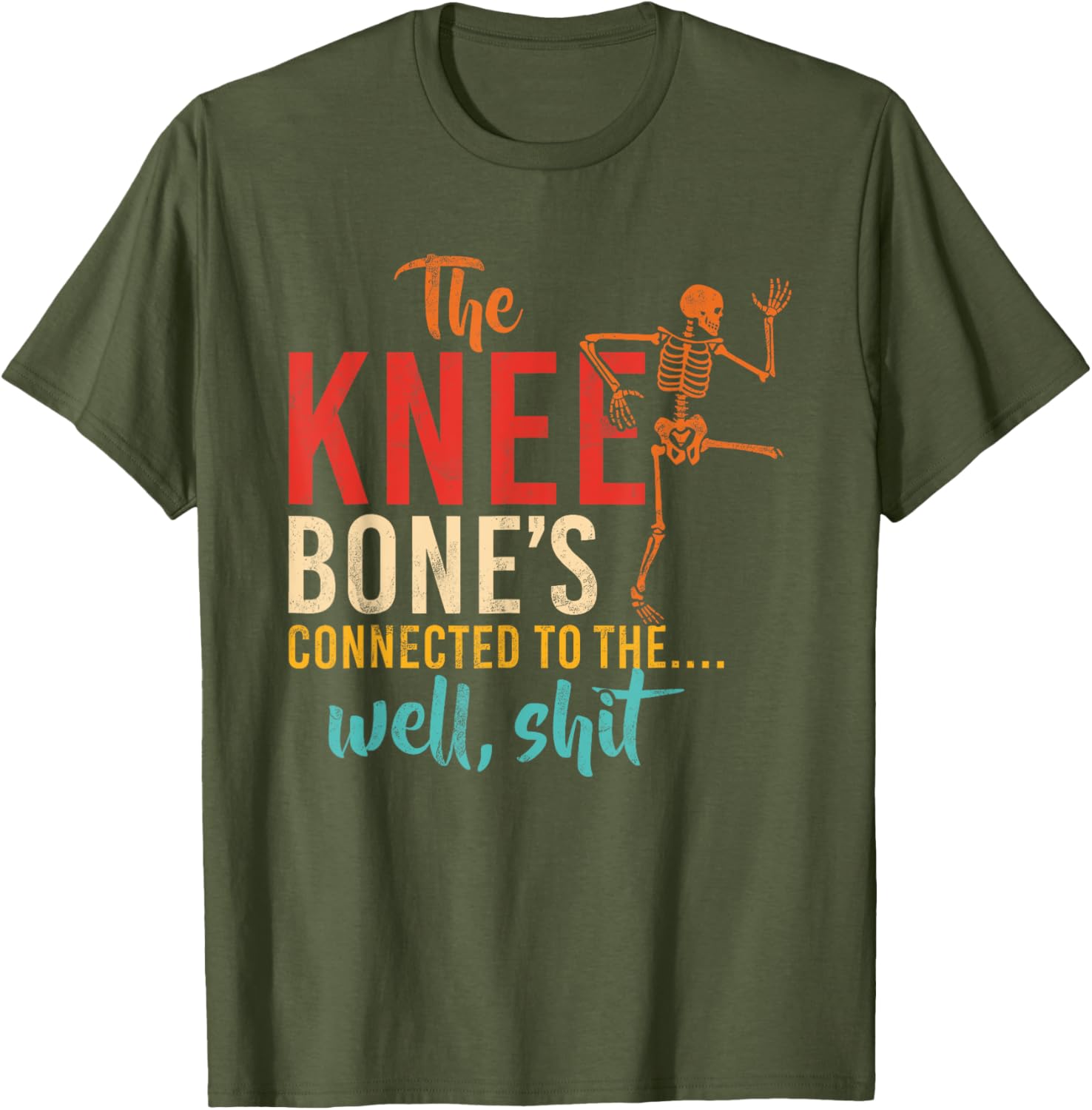 Funny Knee Bone T-Shirt for Humor Lovers - Casual and Comfy Wear - 5