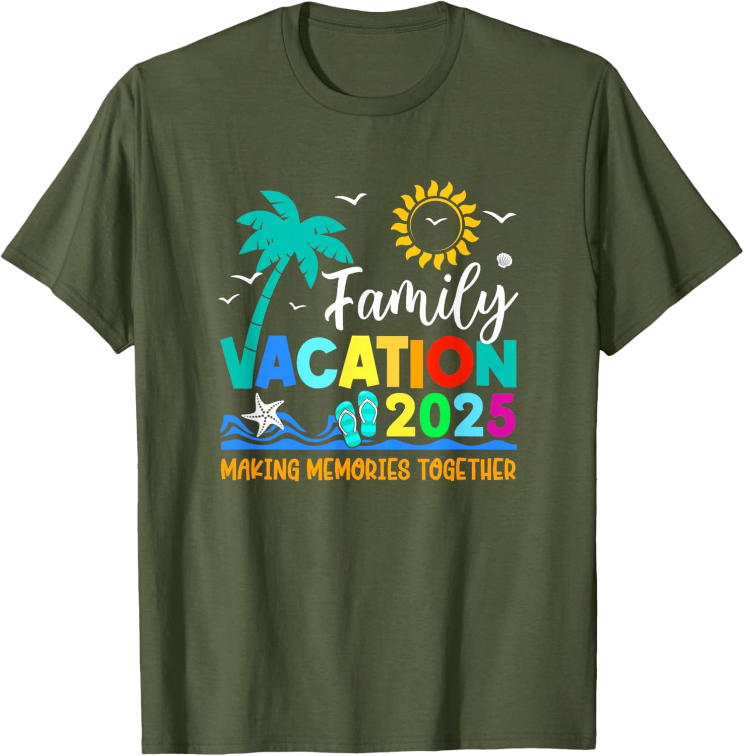 Family Vacation 2025 Summer T-Shirt for Making Memories Together - 21