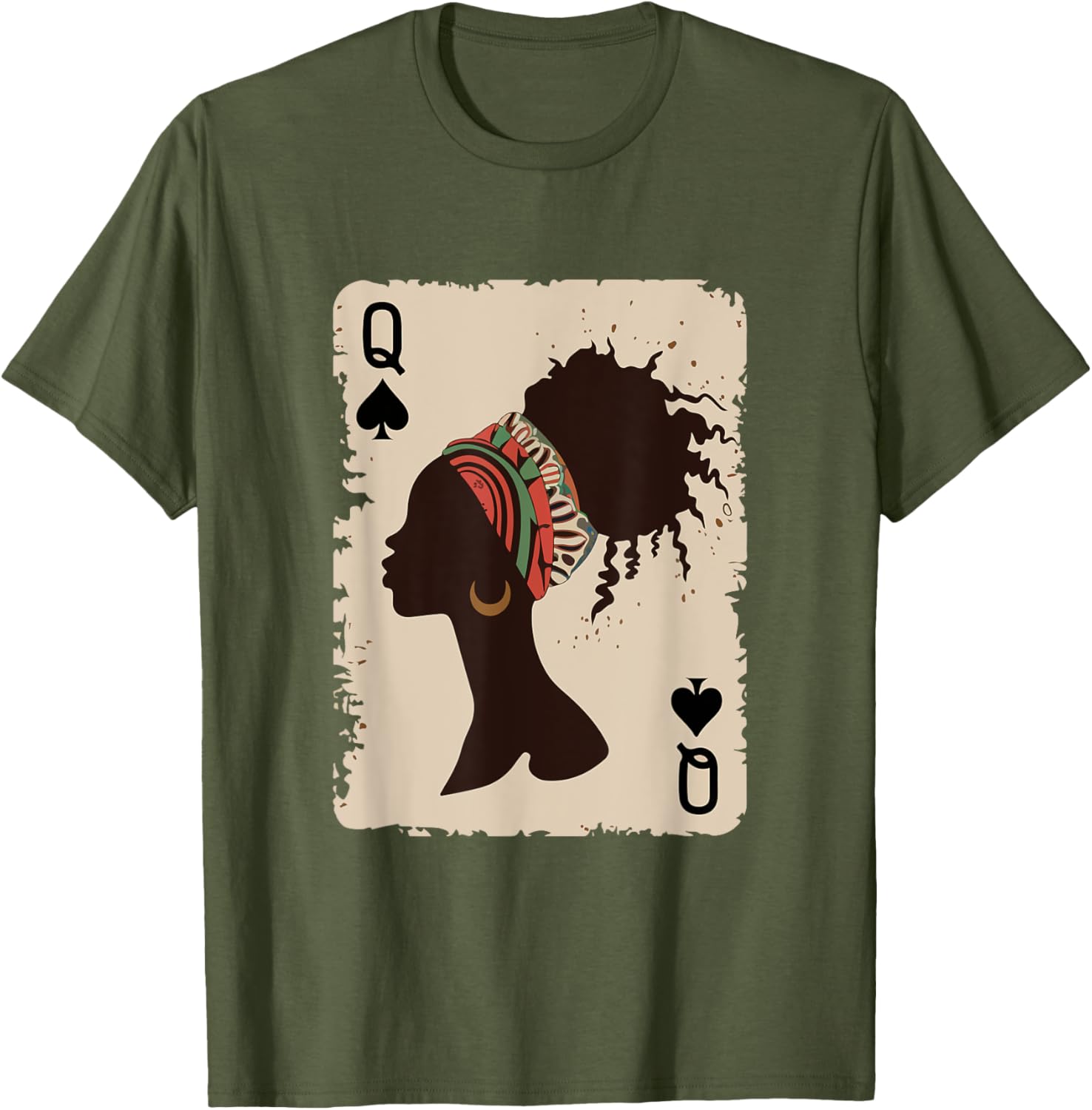 Black Queen Afro T-Shirt Proud Melanin Design for African American Women - 14