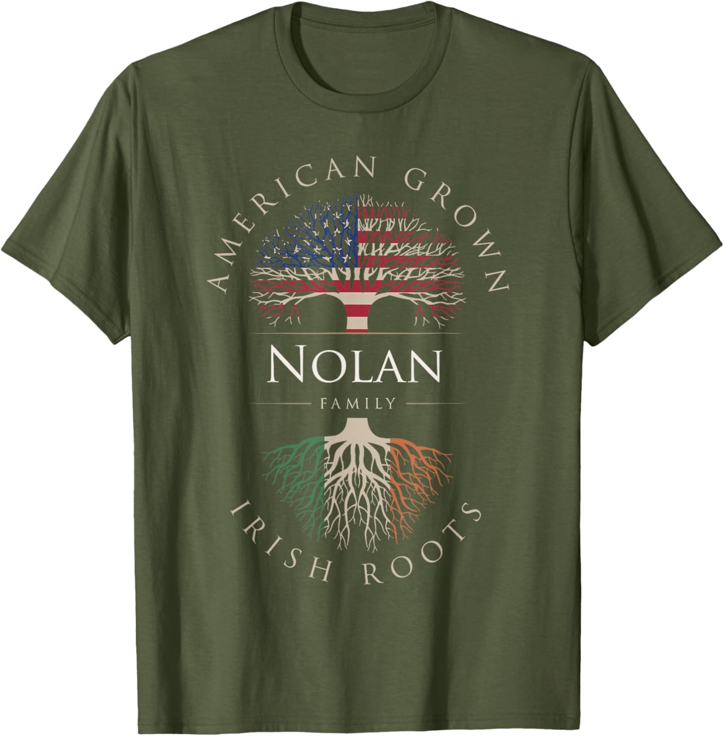 Nolan Family Name T-Shirt with Irish Roots and Ireland Flag Design - 3