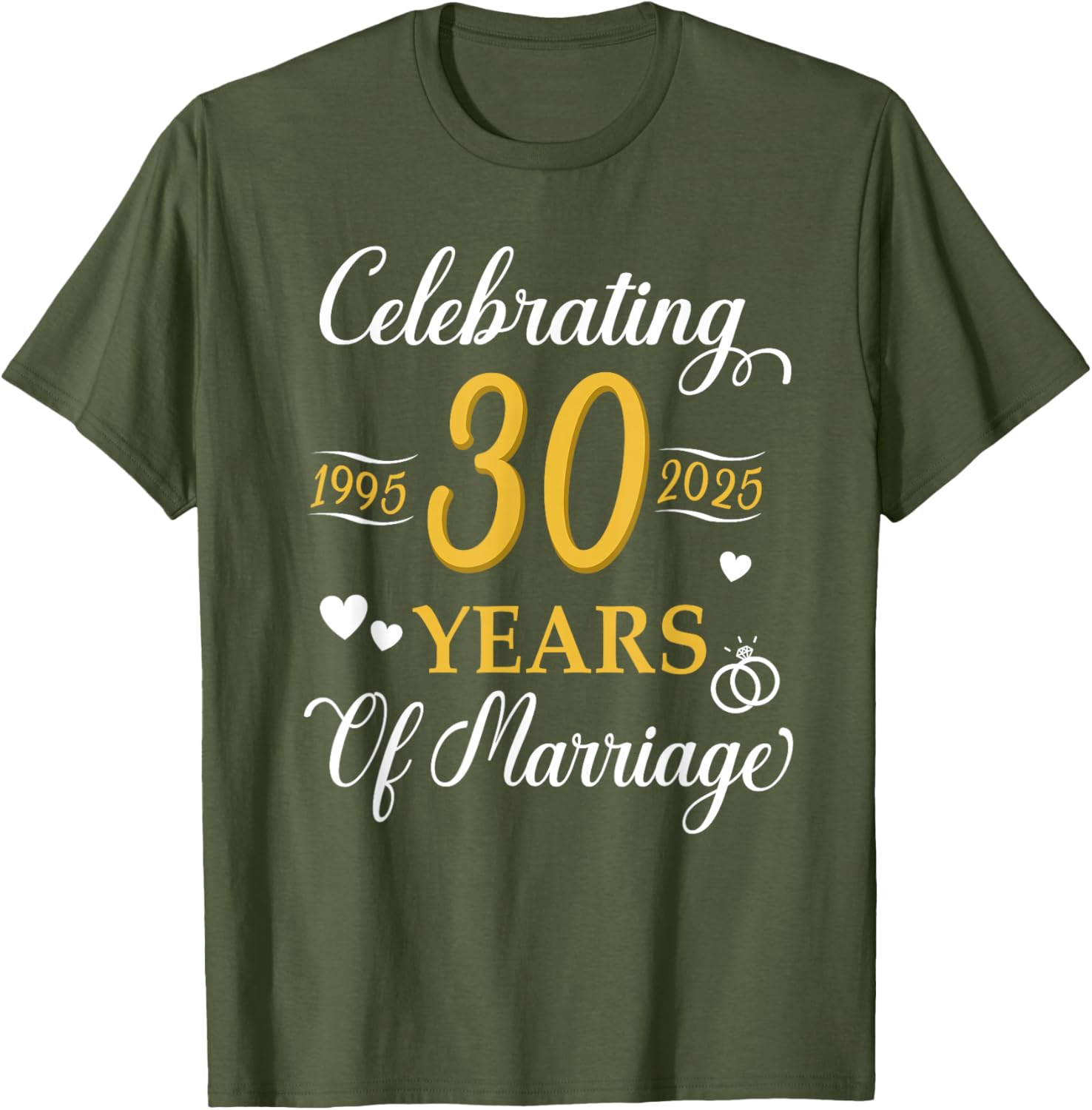 30th Anniversary Wedding T-Shirt Celebrating 1995 Love and Memories - 10