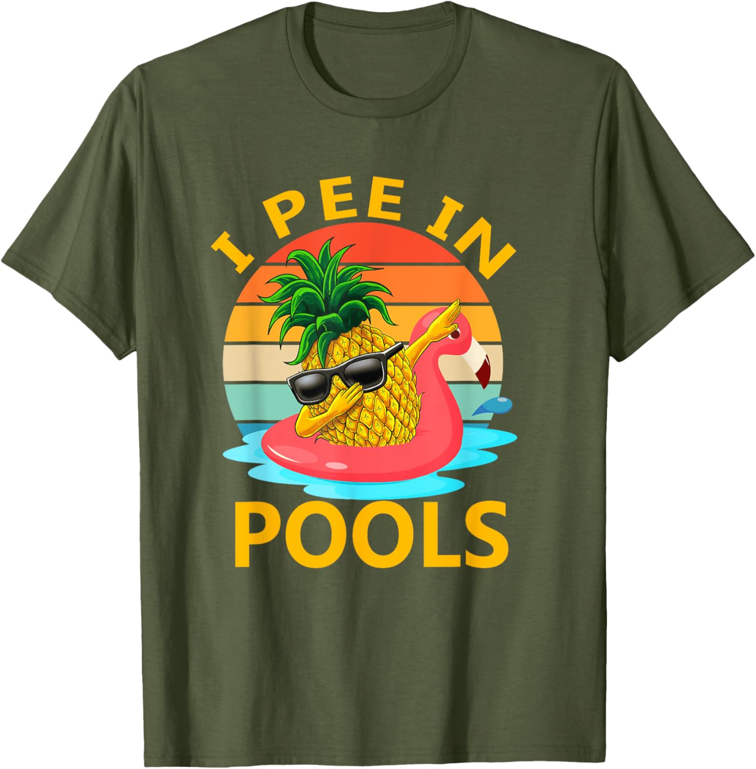 Funny I Pee In Pools Swimming Joke T-Shirt for Summer Pool Parties - 3