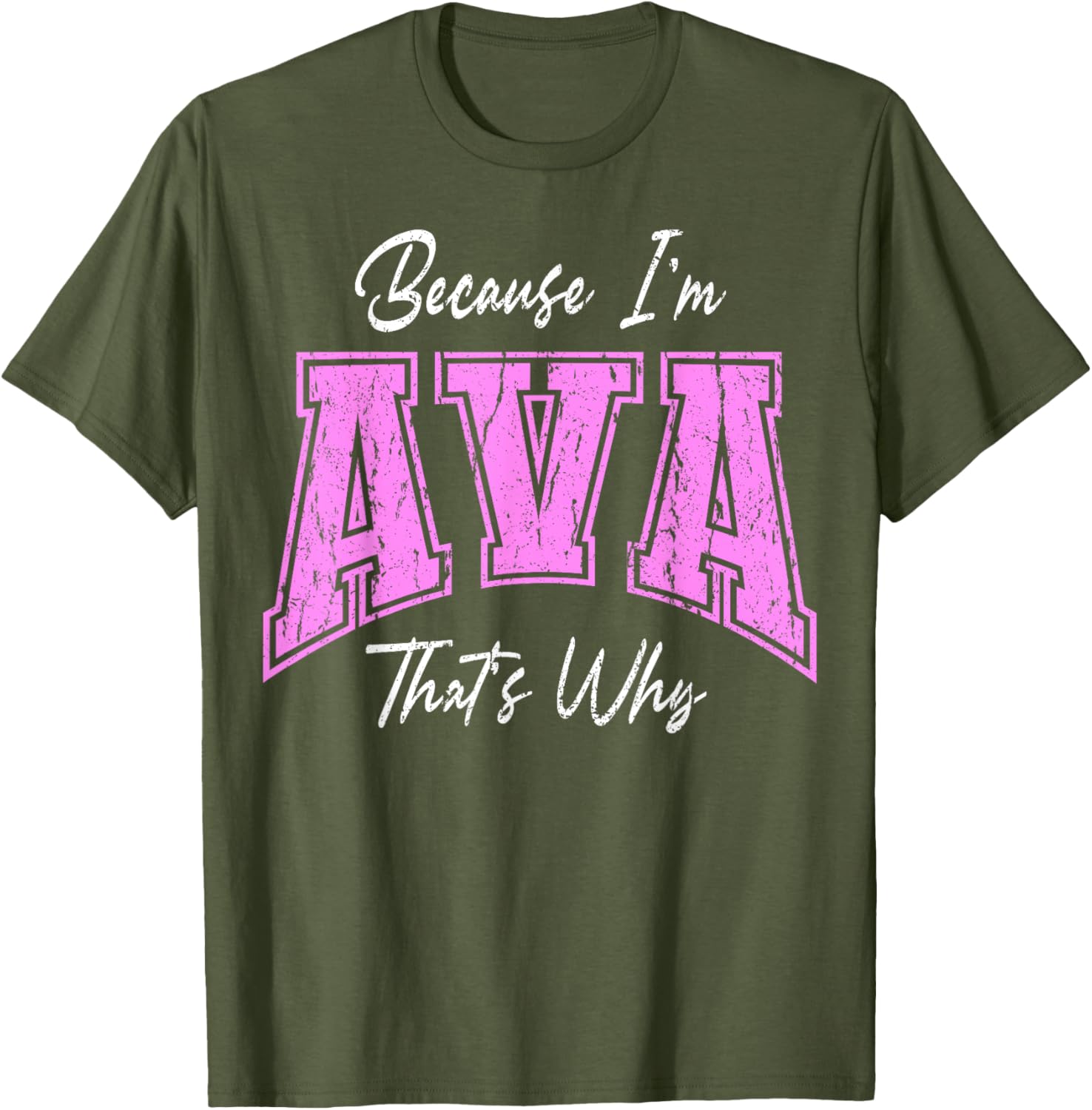 Funny Because I'm Ava Confident Novelty T-Shirt for Unique Style - 17