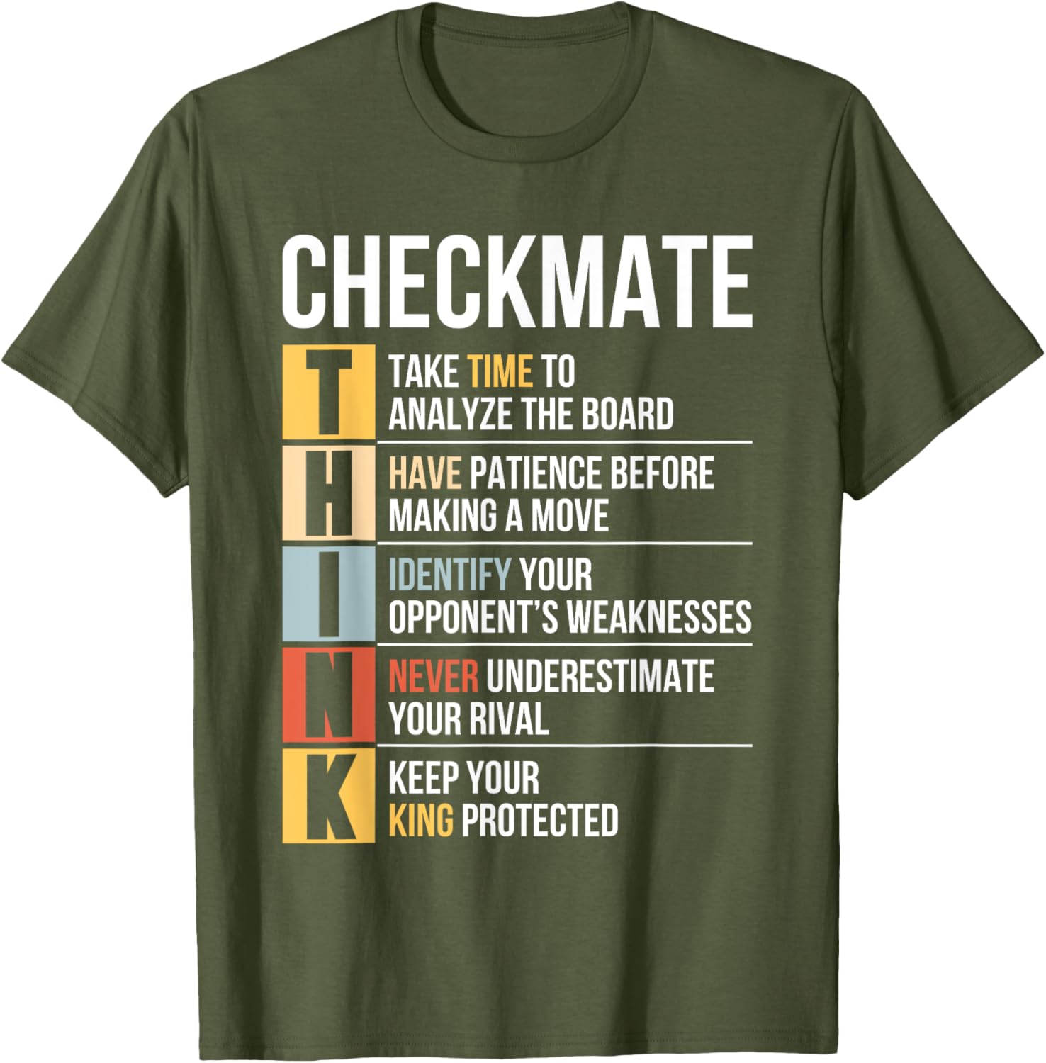 Funny Chess Player Checkmate Strategy Quote T-Shirt for Game Lovers - 4