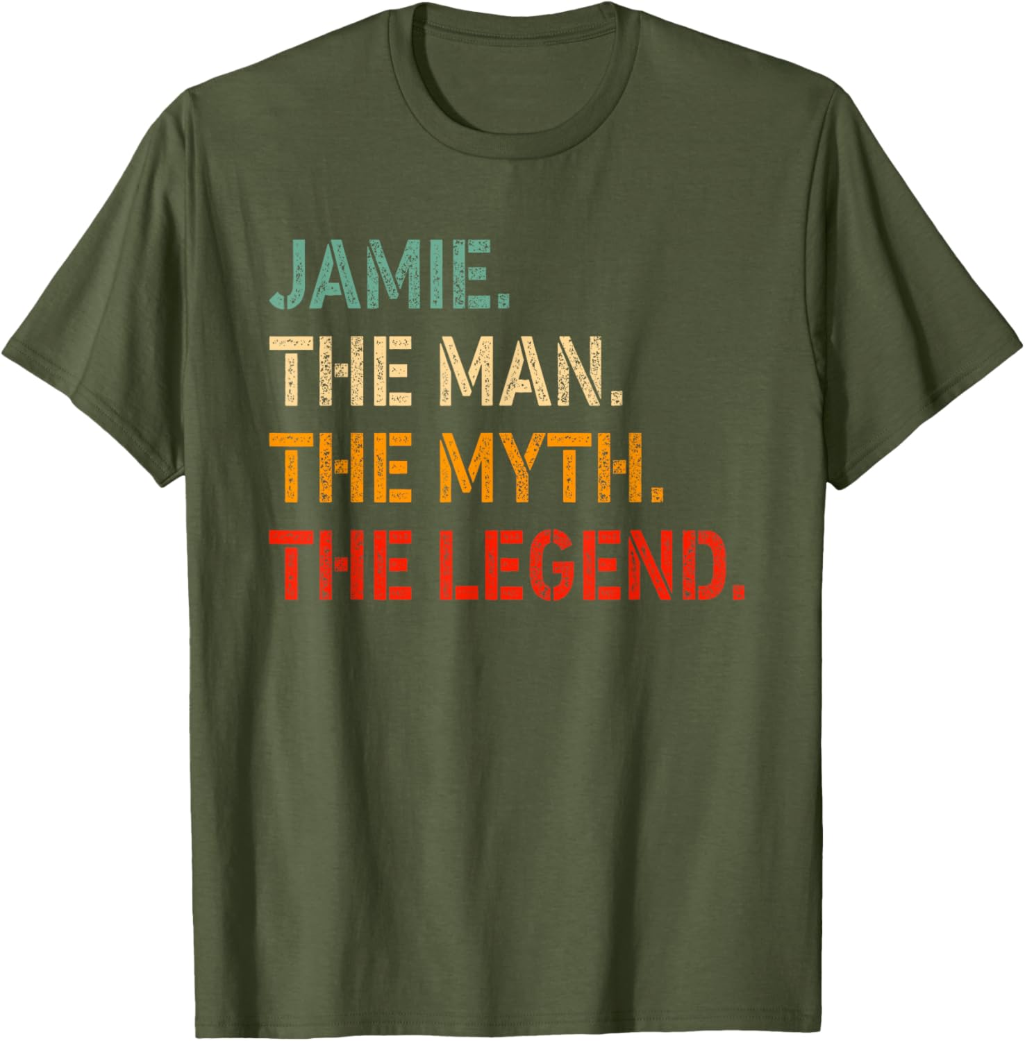 Funny Jamie The Man The Myth The Legend T-Shirt for Men and Women - 26