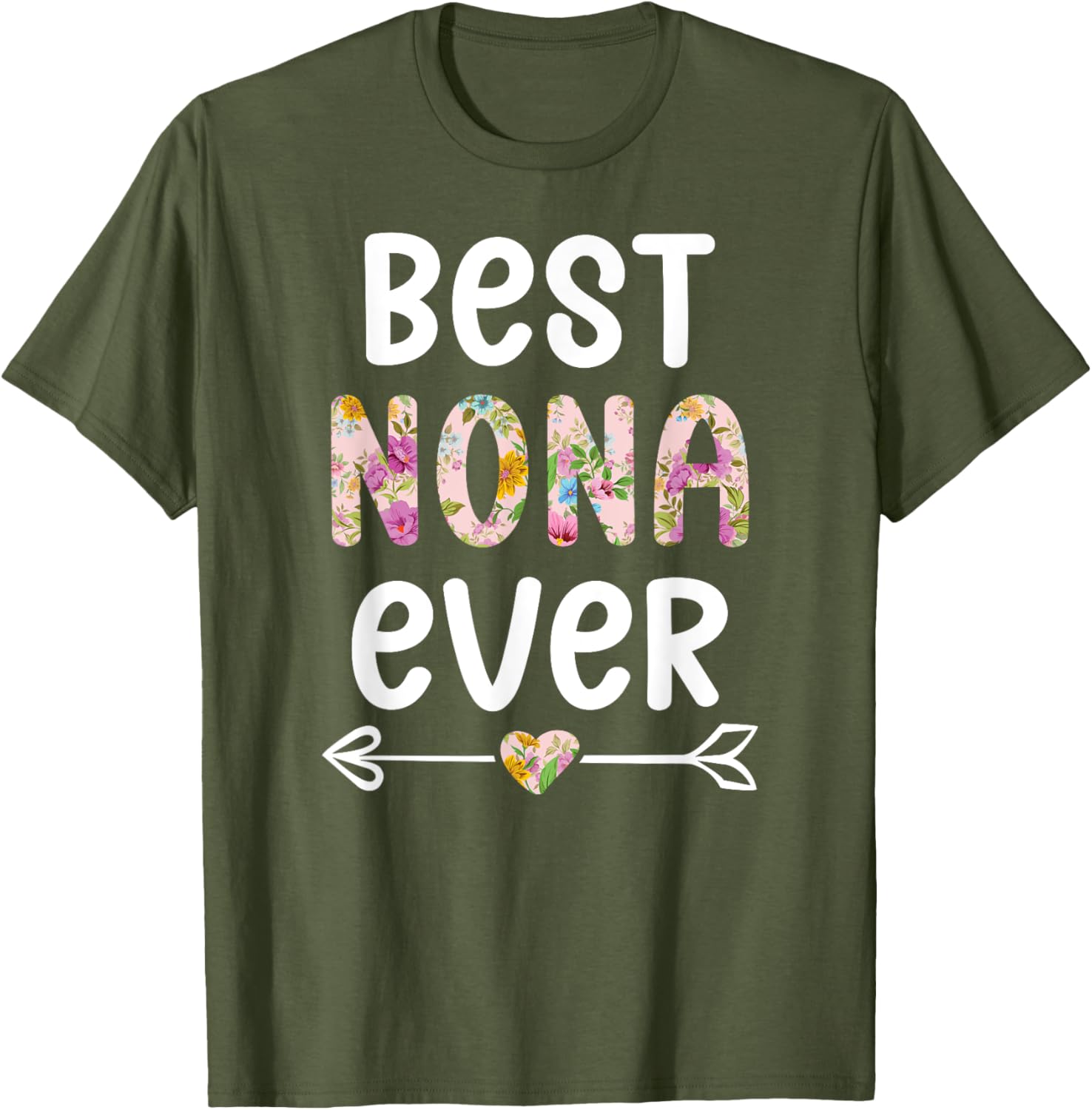 Best Nona Ever T-Shirt for Grandmothers - Cute Gift for Nona - 4