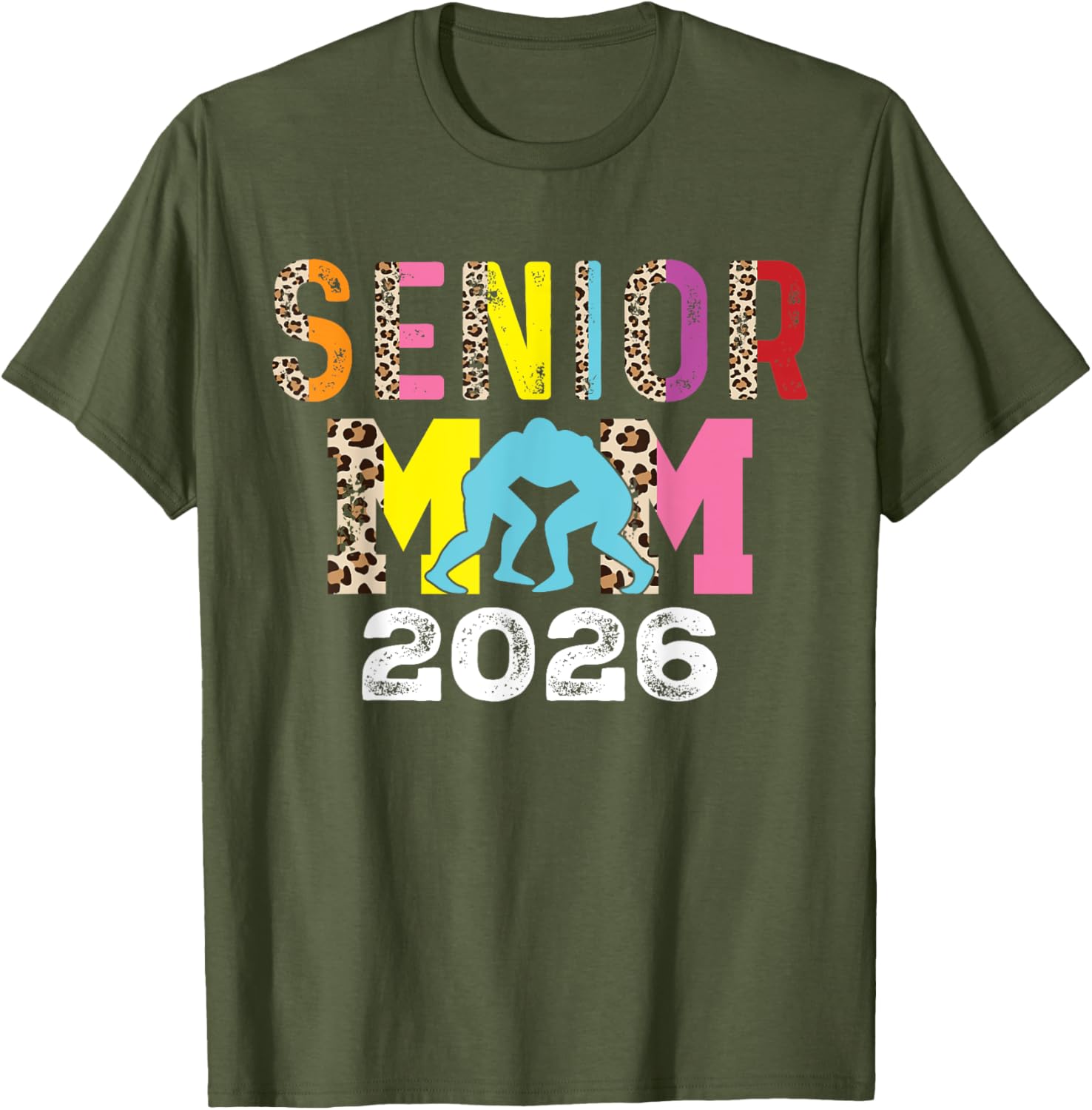 Senior Wrestling Mom Class of 2026 T-Shirt for Proud Supporters - 4