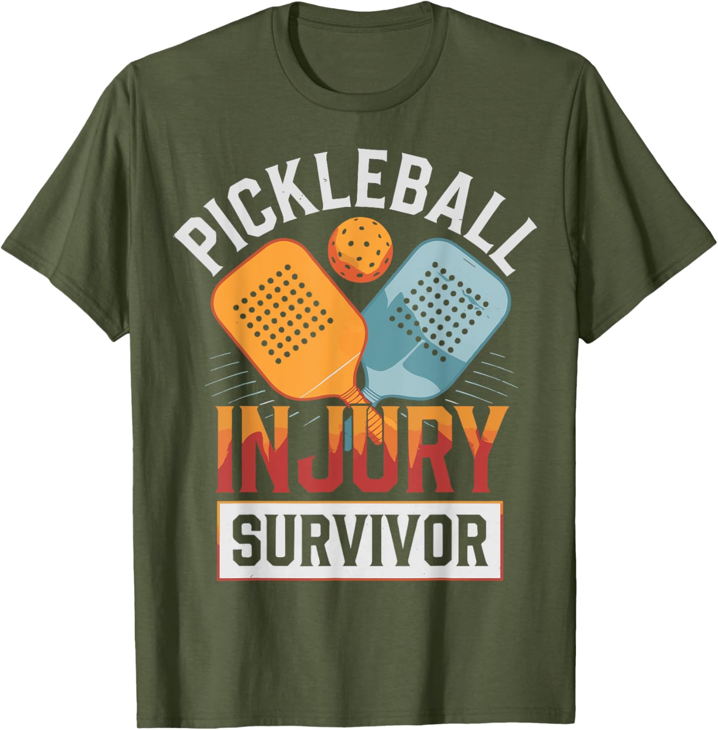 Pickleball Injury Survivor T-Shirt Fun and Stylish Sports Apparel - 14