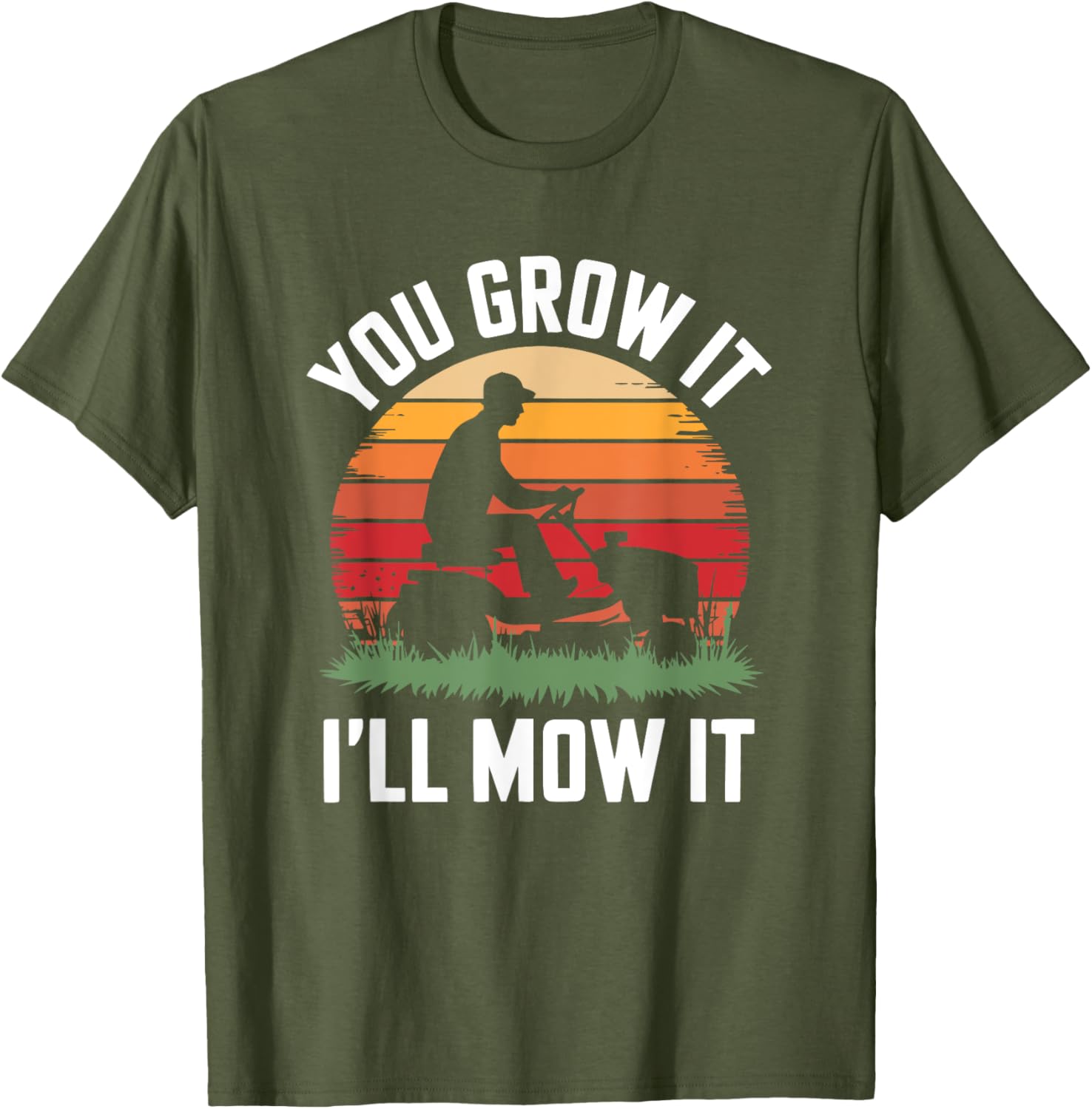 You Grow It I'll Mow It Funny Gardening T-Shirt for Plant Lovers - 8