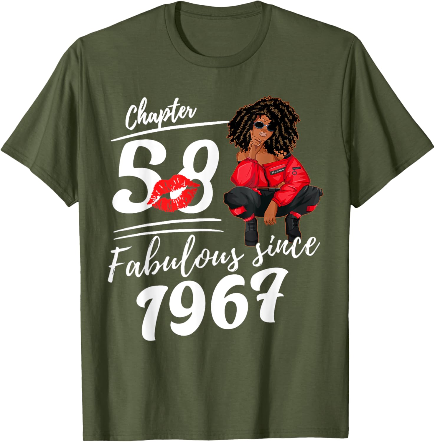 Fabulous Since 1967 58th Birthday Queen T-Shirt for Women Celebrations - 5