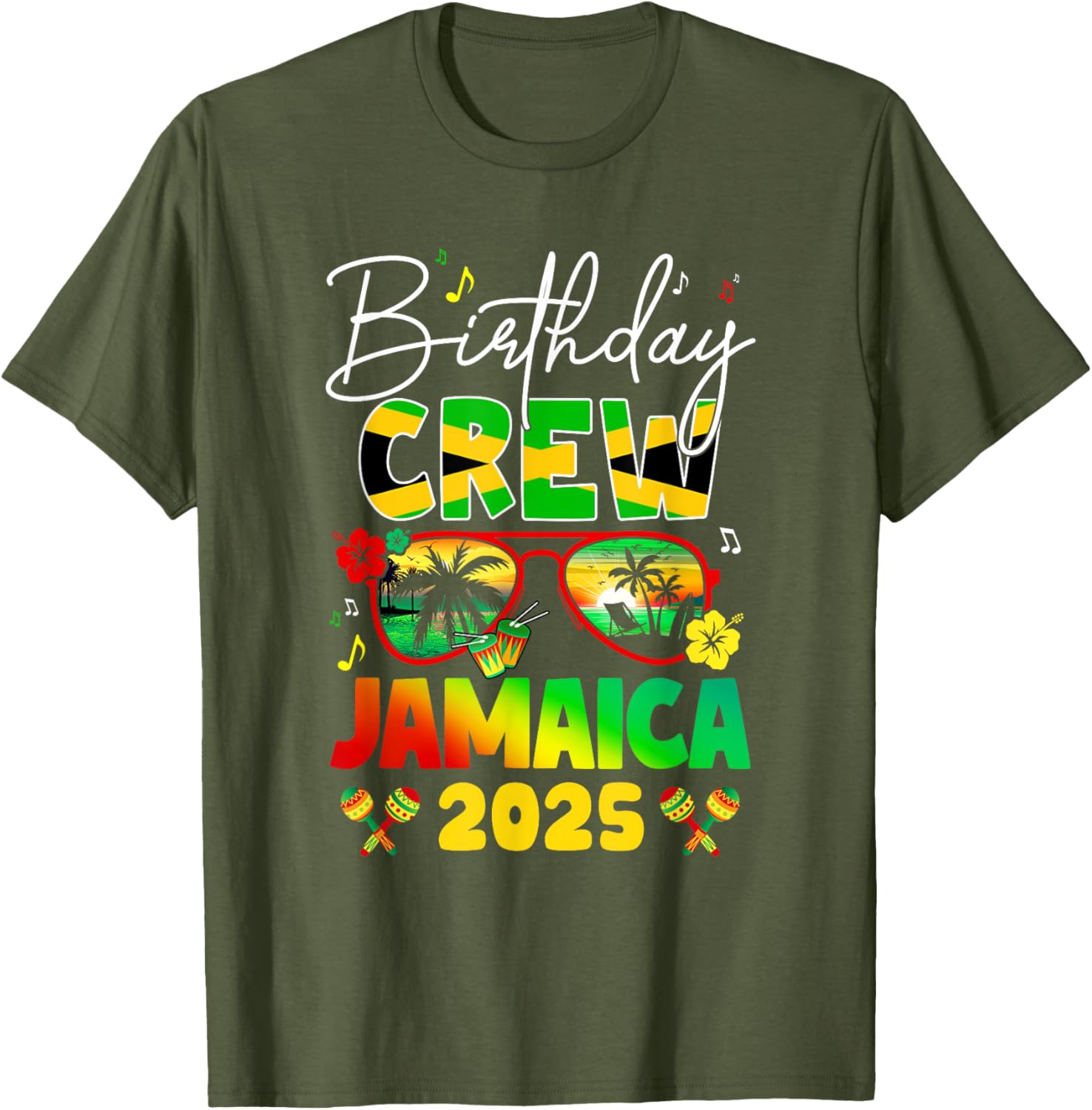 Birthday Crew Jamaica 2025 Birthday Girl Matching T-Shirt for Fun Parties - 15