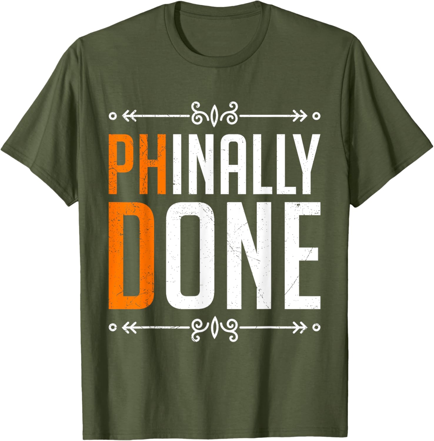 Doctorate PHINALLY DONE Funny Dissertation T-Shirt for Graduates - 13