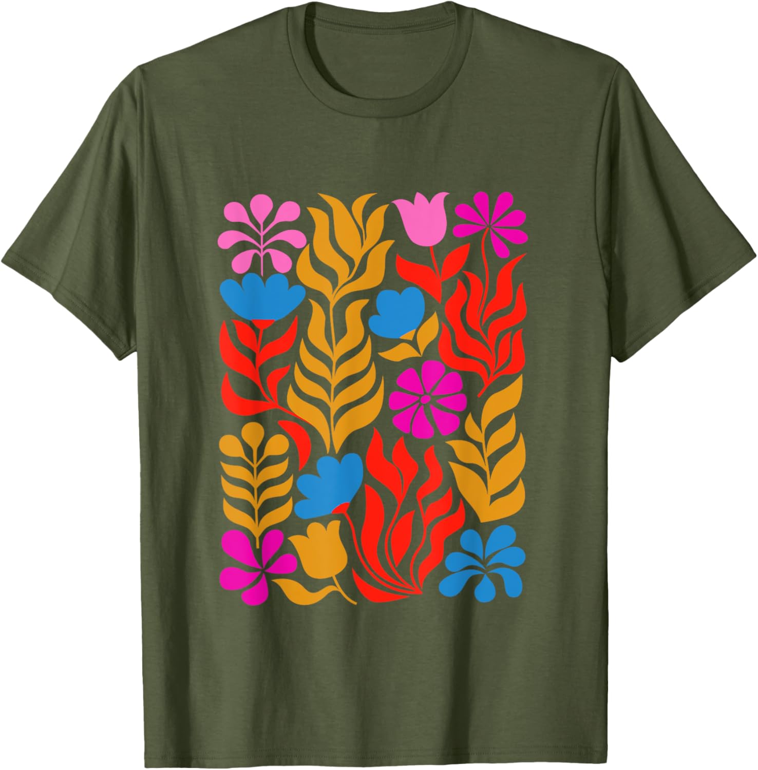 Nordic Flowers Boho Cottage Core T-Shirt for Cozy Style Lovers - 1