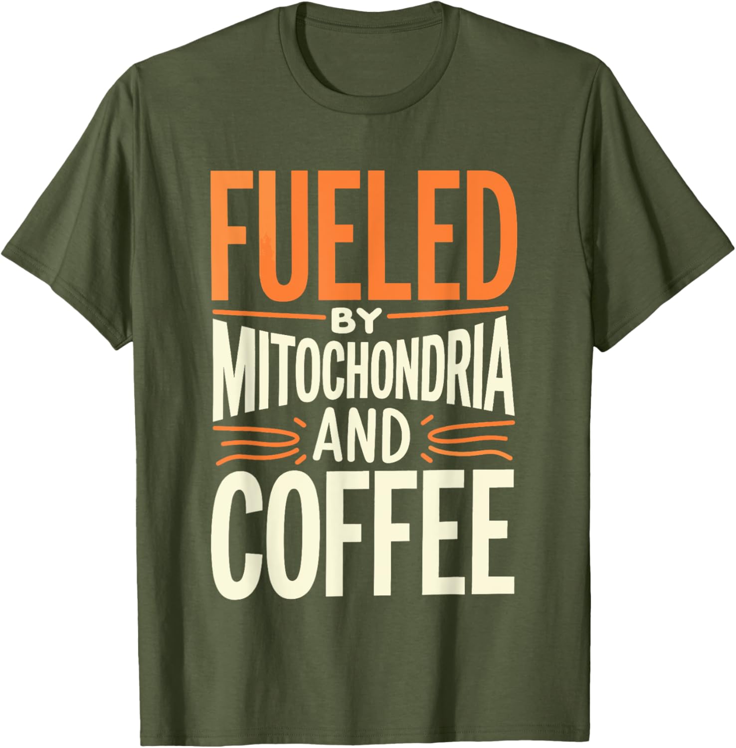 Fueled By Mitochondria and Coffee Scientist T-Shirt for Science Lovers - 2