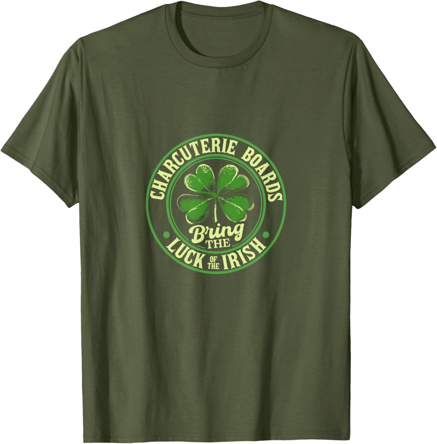 St. Patrick's Day Charcuterie Shamrock T-Shirt for Festive Fun - 5