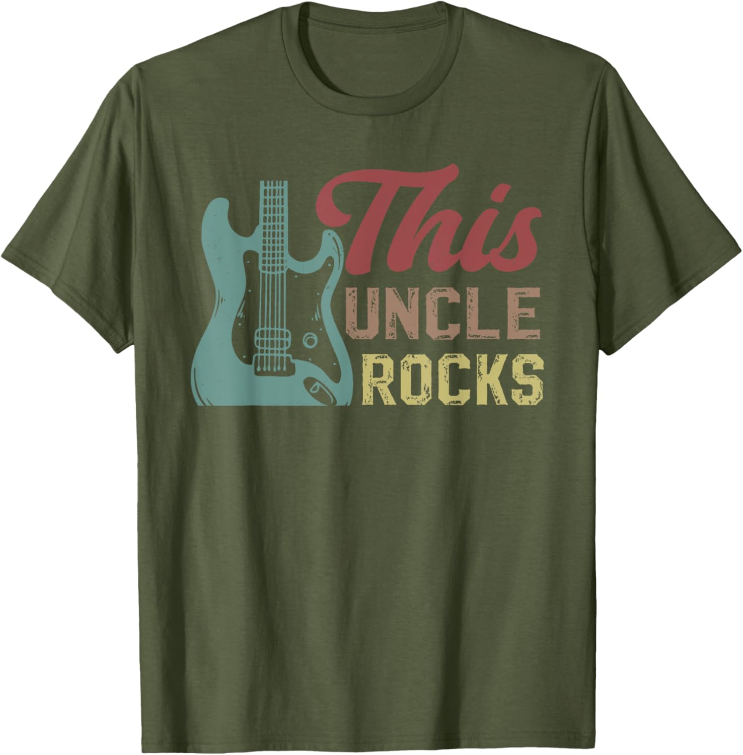 Guitar Uncle T-Shirt for Guitarists - Perfect Gift for Musical Uncles - 3