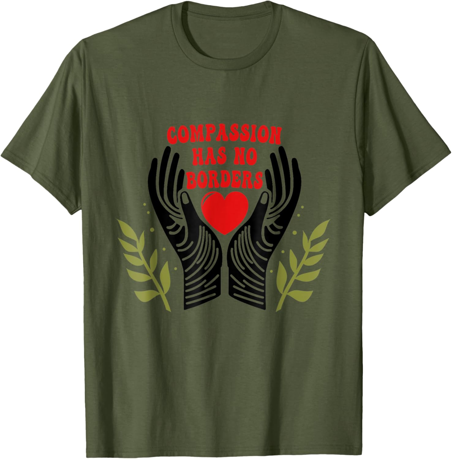 Unique Compassion Has No Borders T-Shirt for Men and Women - 11