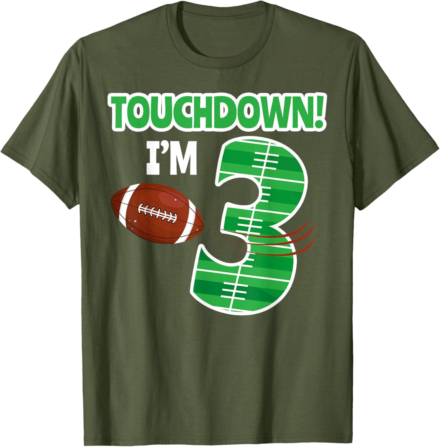 Football 3rd Birthday Party T-Shirt for Kids - Perfect for Game Lovers - 4